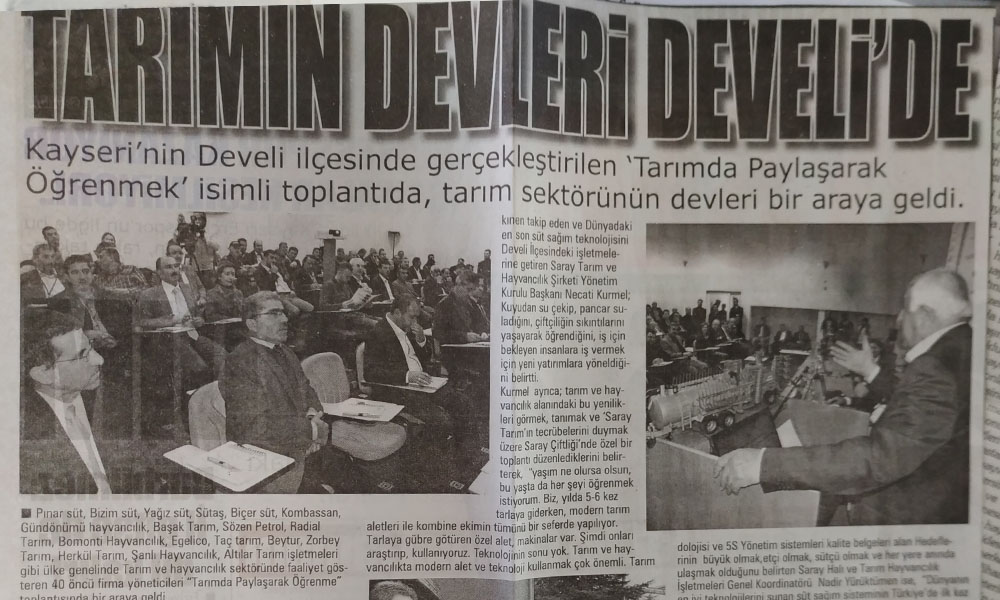 Tarım ve Hayvancılık Sektörünün Devleri Develi’de Buluştu